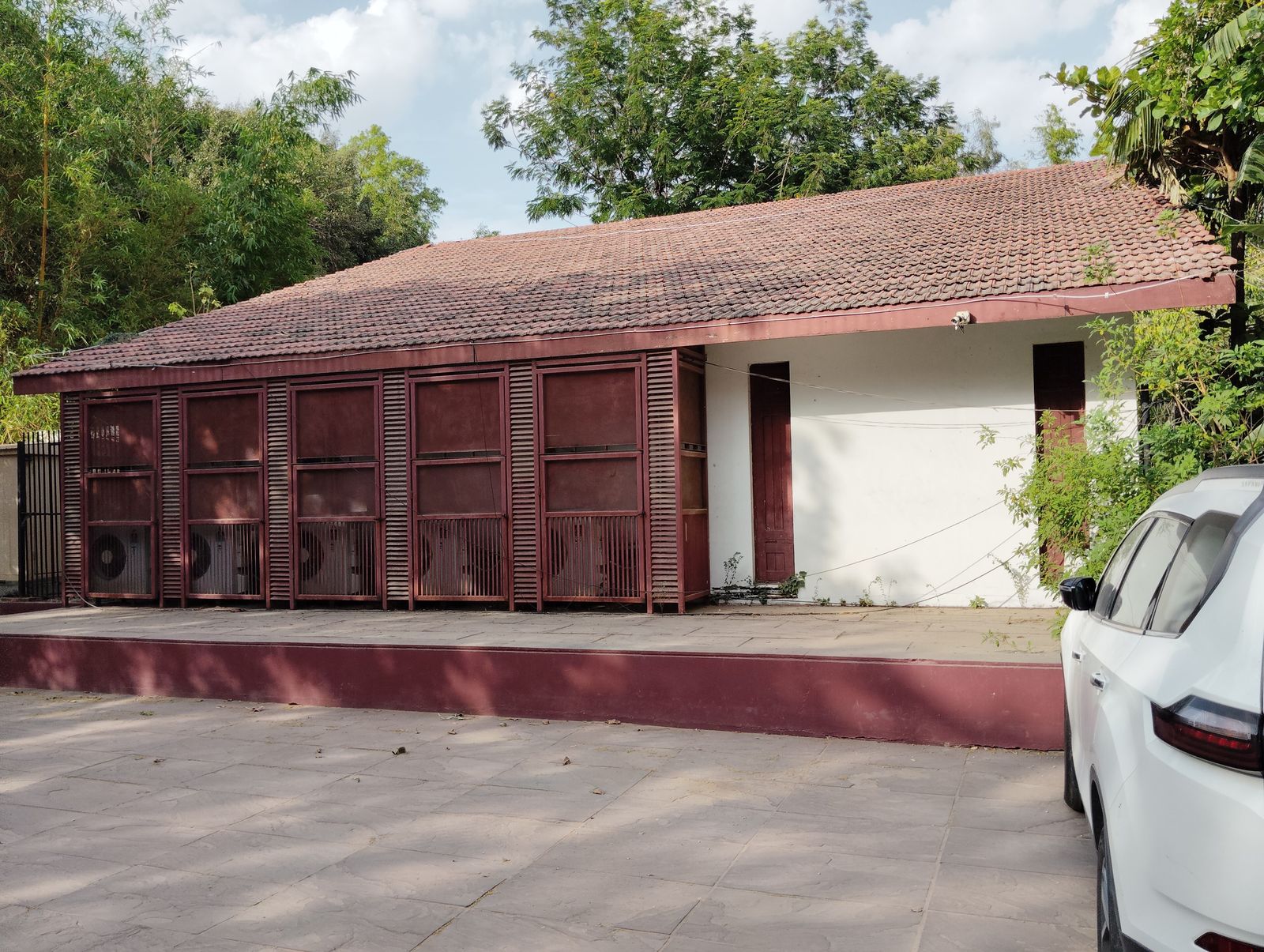 Hriday Kunj, Mahatma Gandhi's simple cottage at Sabarmati Ashram beside the river in Ahmedabad