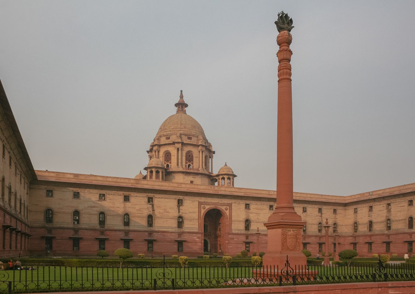 Rashtrapati Bhavan, the former Viceroy's House, on Raisina Hill in New Delhi