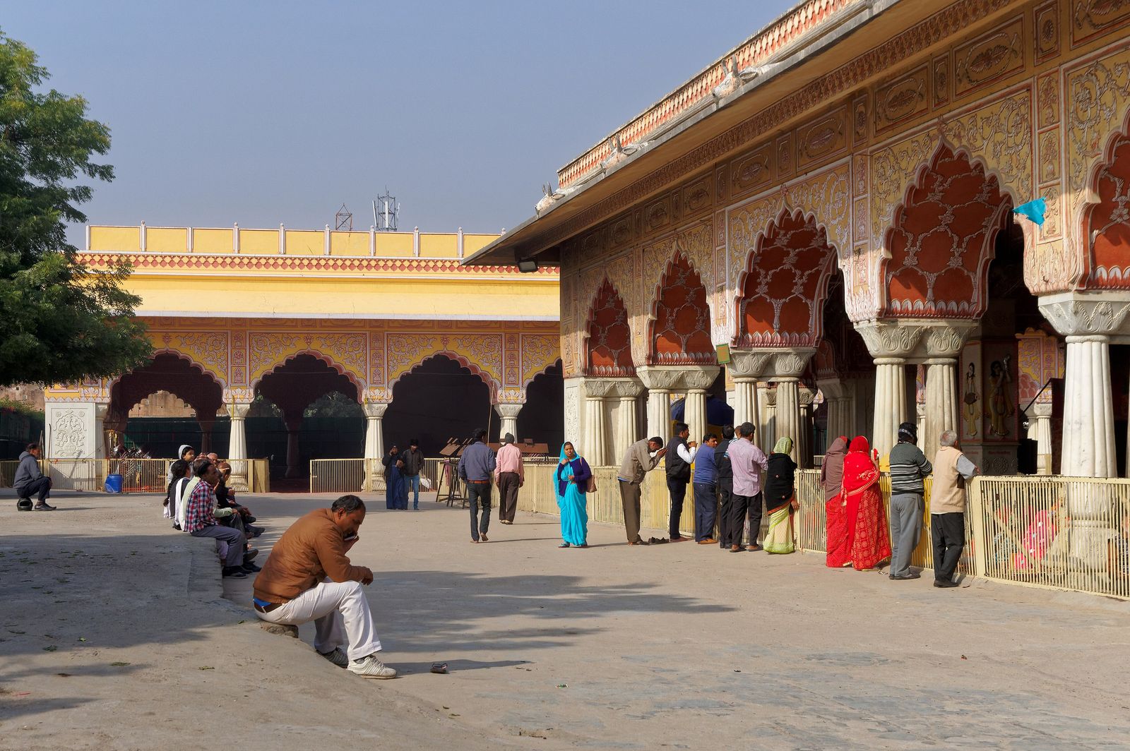 The Govind Dev Ji temple in the City Palace gardens of Jaipur