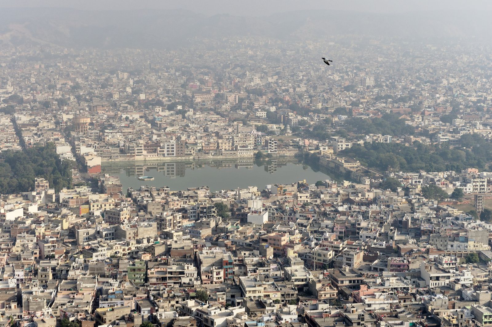 Jaipur spread across the plain below Nahargarh