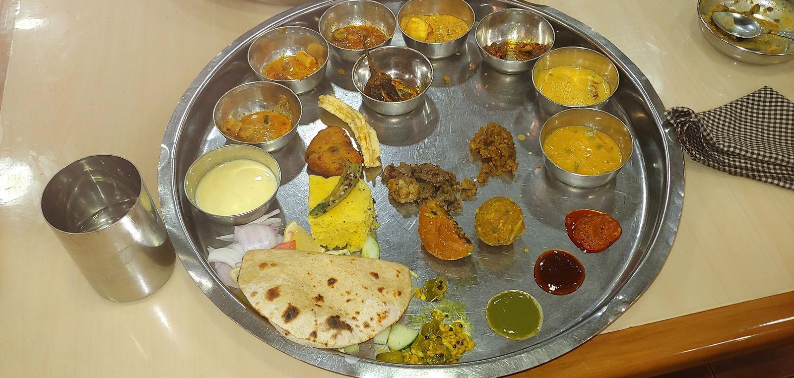 A Marwari thali served in Jodhpur