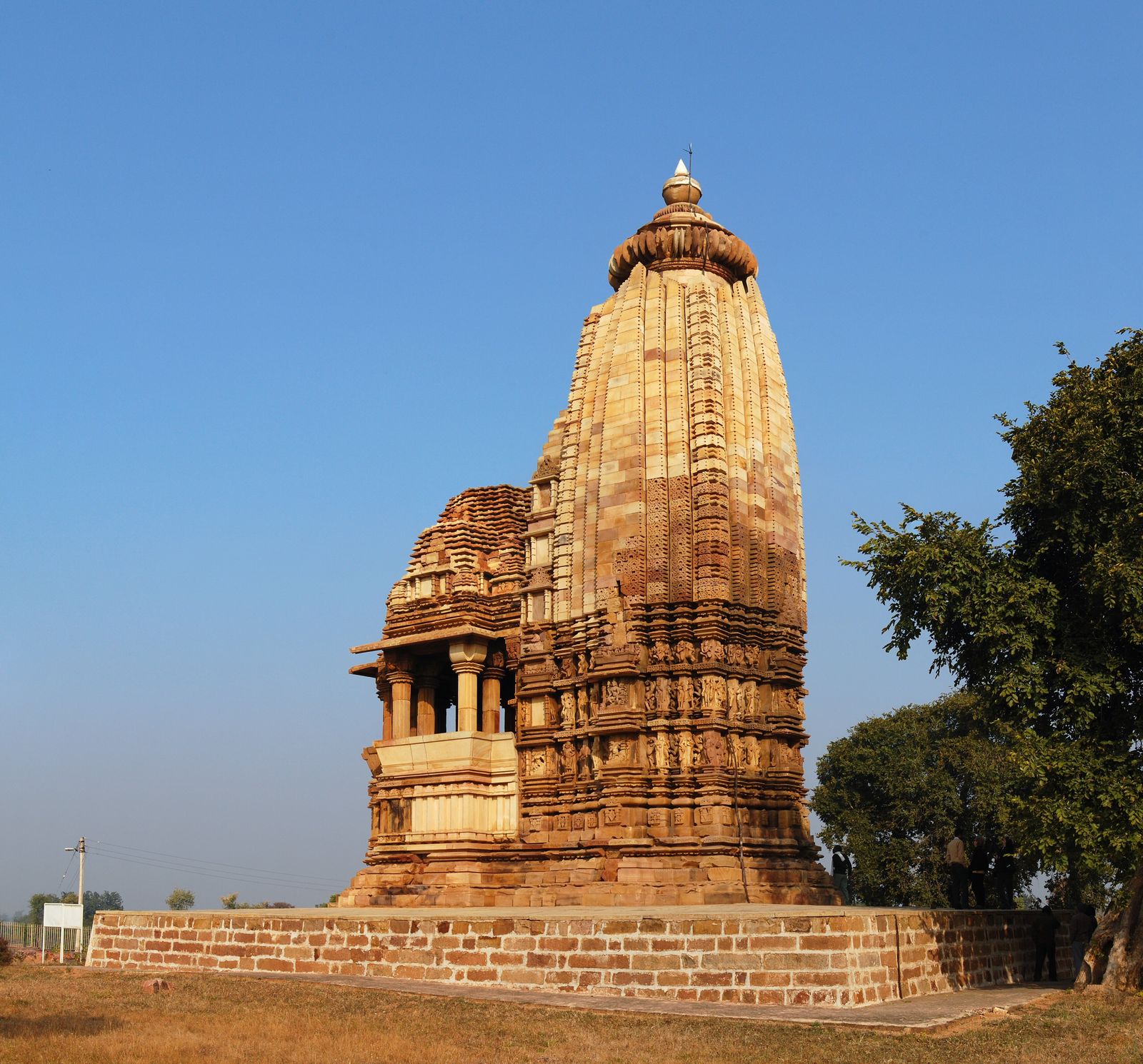 The Chaturbhuj temple of the Southern Group at Khajuraho in the late afternoon
