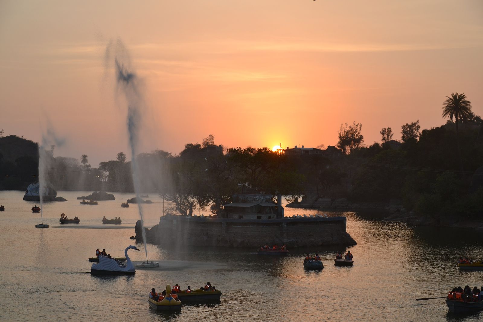 Nakki Lake in Mount Abu, the setting for the winter festival